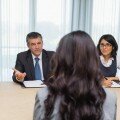 Interviewer asking a question