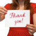 Follow up your interview with a short thank you